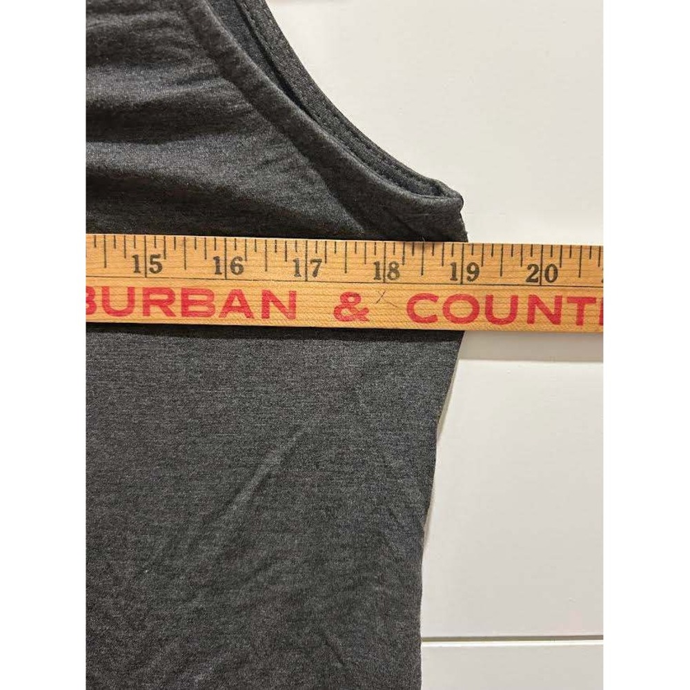 Maternity Nursing Tank Top Charcoal Gray Breastfeeding Sleeveless Shirt Large - Picture 8 of 8